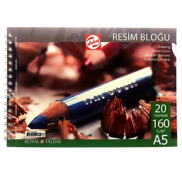 Picture of Talens 160 Gr. A5 20 Yaprak Spiralli Çizim Bloğu