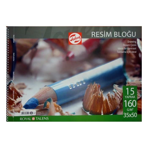 Picture of Talens 160 Gr. 25x35 15 Yaprak Spiralli Resim Bloğu