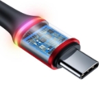 Picture of Baseus Halo 40W 2 Metre Type-C Kırmızı Şarj Kablosu