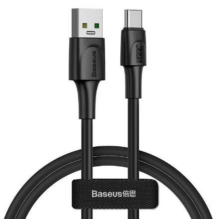 Baseus White VOOC 5A QC 1 Metre Type-C Siyah Şarj Kablosu detaylarını göster Baseus White VOOC 5A QC 1 Metre Type-C Siyah Şarj Kablosu resmi