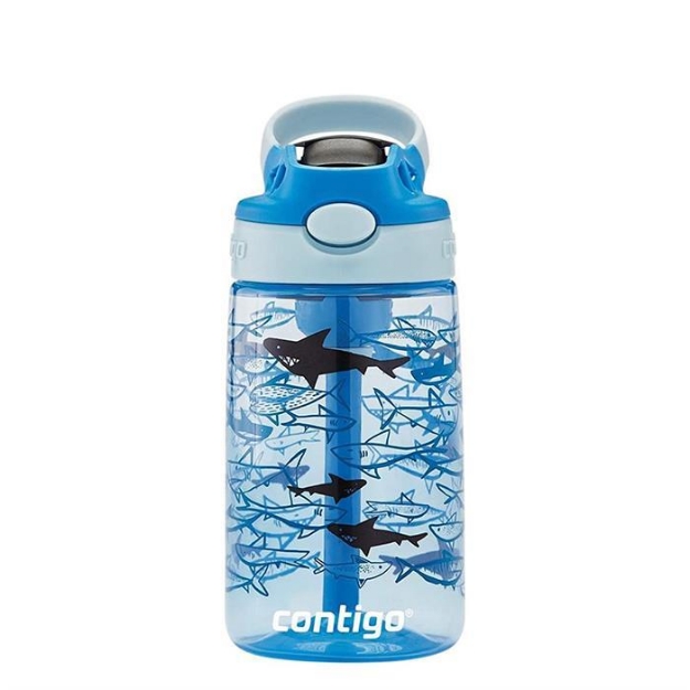 Picture of Contigo Gizmo Flip Pro Sharks Tritan Çocuk Suluğu 420ML Açık Mavi