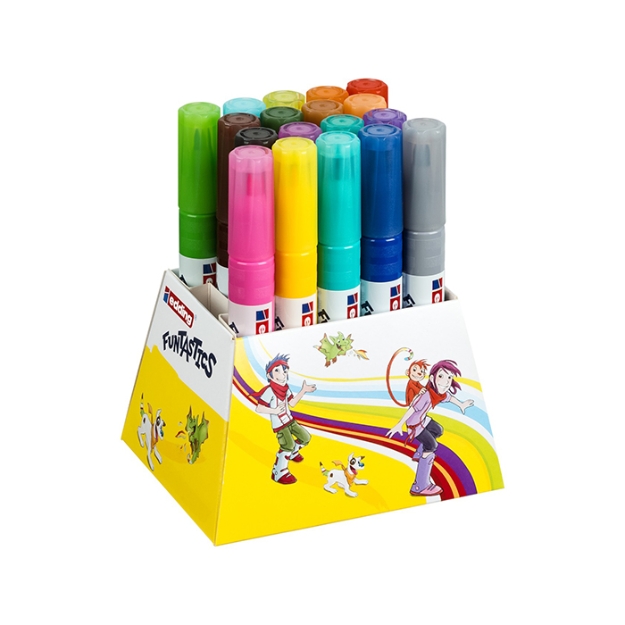 Picture of Edding Funtastics 18li Kalın Uçlu Üçgen Gövdeli Kutulu Keçeli Boya Seti