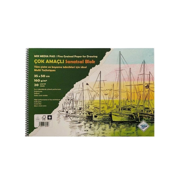 Picture of Art Liva Multi Teknik 20 Sayfa 160 gr 35x50 cm Sanatsal Resim Defteri