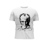 Picture of Atatürk Baskılı T-Shirt - Beyaz
