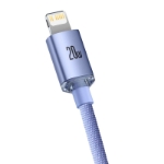 Picture of Baseus Crystal Shine 20W Type-C to Lightning Kablo 1.2 m Mor