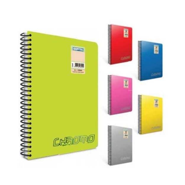 Picture of Gıpta Chromo 60 Yaprak A4 Spiralli Çizgili Defter