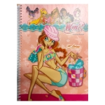 Picture of Gıpta Winx Club Spiralli Plastik Kapaklı A4 80 Yaprak Kareli Defter