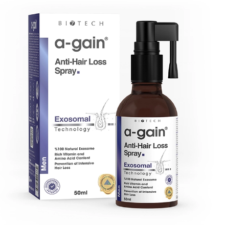 A-gain Saç Dökülmesi Karşıtı Besleyici Hızlı ve Güçlü Uzamaya Yardımcı Sprey 50 ml Erkek detaylarını göster A-gain Saç Dökülmesi Karşıtı Besleyici Hızlı ve Güçlü Uzamaya Yardımcı Sprey 50 ml Erkek resmi