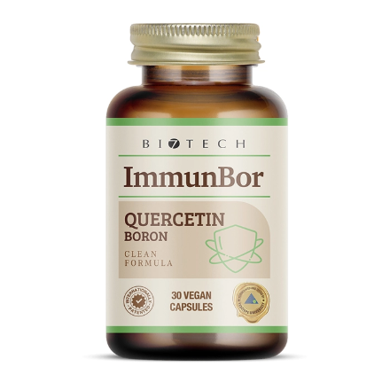 Immunbor Bağışıklığı Destekleyici ve Alerji Önleyici Kuersetin ve Bor İçeren 30 Kapsül Gıda Takviyesi detaylarını göster Immunbor Bağışıklığı Destekleyici ve Alerji Önleyici Kuersetin ve Bor İçeren 30 Kapsül Gıda Takviyesi resmi