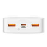 Picture of Baseus Bipow Overseas Edition Dijital Ekranlı 20W 20.000 mAh Fast Charge Powerbank Beyaz