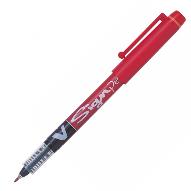 Picture of Pilot V-Sign Pen Fiber Uçlu İmza Kalemi Kırmızı