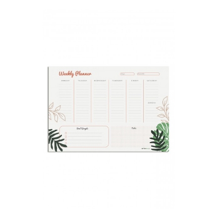 Deffter A4 Weekly Planer Tropic Karton Arka Kapak 54 Sayfalı Haftalık Planlayıcı detaylarını göster Deffter A4 Weekly Planer Tropic Karton Arka Kapak 54 Sayfalı Haftalık Planlayıcı resmi