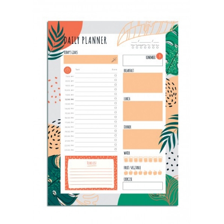 Deffter A4 Daily Planer Tropic Karton Arka Kapak 54 Sayfalı Günlük Planlayıcı detaylarını göster Deffter A4 Daily Planer Tropic Karton Arka Kapak 54 Sayfalı Günlük Planlayıcı resmi