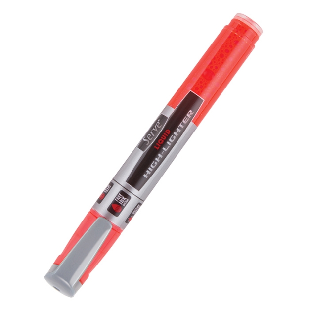 Picture of Serve Likit High-Lighter İşaretleme Kalemi Fosforlu Kırmızı