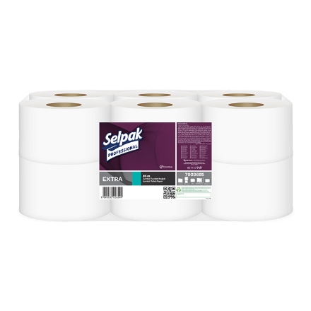 Selpak Professional Extra Jumbo 85 Metre 12li Tuvalet Kağıdı detaylarını göster Selpak Professional Extra Jumbo 85 Metre 12li Tuvalet Kağıdı resmi