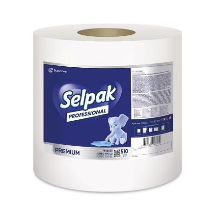 Selpak Professional Premium 510 Metre Jumbo Kağıt Havlu detaylarını göster Selpak Professional Premium 510 Metre Jumbo Kağıt Havlu resmi