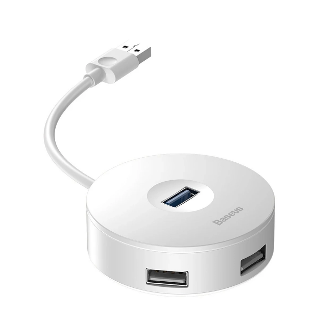 Picture of Baseus Airjoy Round Box USB Hub Beyaz