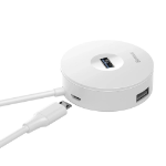 Picture of Baseus Airjoy Round Box USB Hub Beyaz