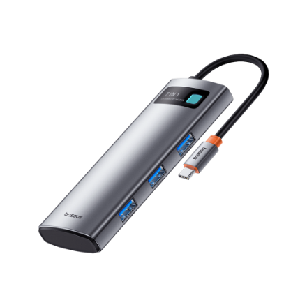Baseus StarJoy 4K 60HZ Clarity 7in1 Multifonksiyonel Hub Adaptör detaylarını göster Baseus StarJoy 4K 60HZ Clarity 7in1 Multifonksiyonel Hub Adaptör resmi