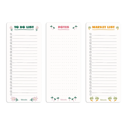 Fabooks 3 lü Bloknot Seti Mini Çiçekli (To-Do List - Market List - Notes) detaylarını göster Fabooks 3 lü Bloknot Seti Mini Çiçekli (To-Do List - Market List - Notes) resmi