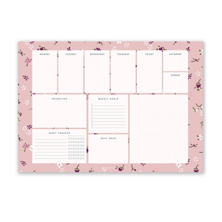 Fabooks Minik Çiçekler A4 Haftalık Planlayıcı Bloknot detaylarını göster Fabooks Minik Çiçekler A4 Haftalık Planlayıcı Bloknot resmi