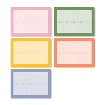 Fabooks 5 Renkli A4 Haftalık Bloknot detaylarını göster Fabooks 5 Renkli A4 Haftalık Bloknot resmi