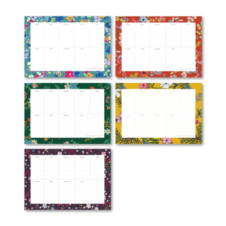 Fabooks 5 Renkli Turkuaz A4 Haftalık Bloknot detaylarını göster Fabooks 5 Renkli Turkuaz A4 Haftalık Bloknot resmi