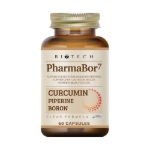 Picture of PharmaBor7 Curcumin Piperine ve Bor İçeren 60 Kapsül Gıda Takviyesi
