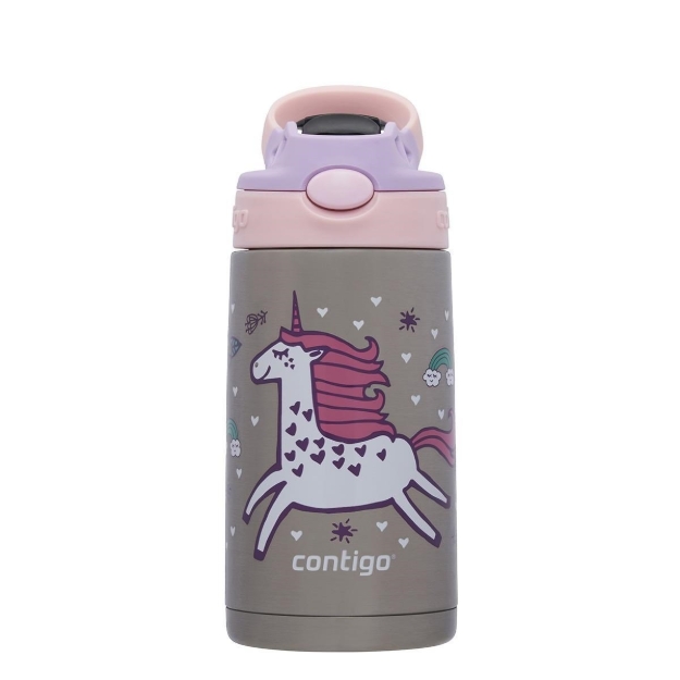 Picture of Contigo Gizmo Flip Unicorn Çelik Çocuk Suluğu 420 ML Pembe