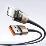 Picture of Mcdodo CA-6911 USB To Lightning Şeffaf Işıklı Şarj ve Data Kablosu Gold