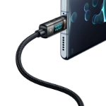 Picture of Mcdodo CA-3610 100W 1.2M Type-C To Type-C Dijital Ekranlı Power Off Hızlı Şarj ve Data Kablosu Siyah