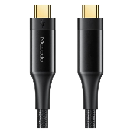 Mcdodo CA-8760 0.8M Thunderbolt 3 İntel 100W Type-C To Type-C Şarj ve Yüksek Hızlı Veri Aktarım Kablosu Siyah detaylarını göster Mcdodo CA-8760 0.8M Thunderbolt 3 İntel 100W Type-C To Type-C Şarj ve Yüksek Hızlı Veri Aktarım Kablosu Siyah resmi
