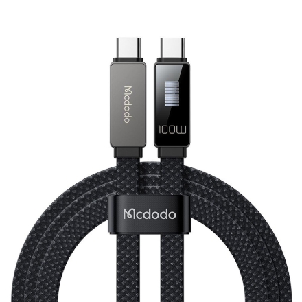 Mcdodo CA-4470 100W 1.2M Type-C To Type-C Hızlı Şarj Ve Data Kablosu Siyah detaylarını göster Mcdodo CA-4470 100W 1.2M Type-C To Type-C Hızlı Şarj Ve Data Kablosu Siyah resmi