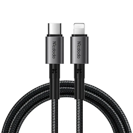 Mcdodo CA-2850 36W 1.2M Type-C To Lightning Hızlı Şarj Ve PD Data Kablosu Siyah detaylarını göster Mcdodo CA-2850 36W 1.2M Type-C To Lightning Hızlı Şarj Ve PD Data Kablosu Siyah resmi