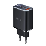 Picture of Mcdodo CH-2180 30W Type-C ve USB 3 Girişli Dijital Göstergeli Hızlı Şarj Aleti Siyah