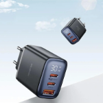 Picture of Mcdodo CH-2180 30W Type-C ve USB 3 Girişli Dijital Göstergeli Hızlı Şarj Aleti Siyah