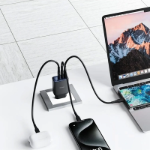Picture of Mcdodo CH-2180 30W Type-C ve USB 3 Girişli Dijital Göstergeli Hızlı Şarj Aleti Siyah