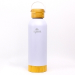 Picture of Igloo Hydrate Pro 500ml Bambu Taban ve Kapaklı Çelik Termos Beyaz