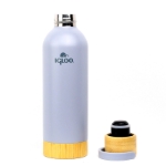 Picture of Igloo Hydrate Pro 500ml Bambu Taban ve Kapaklı Çelik Termos Duman Mavi