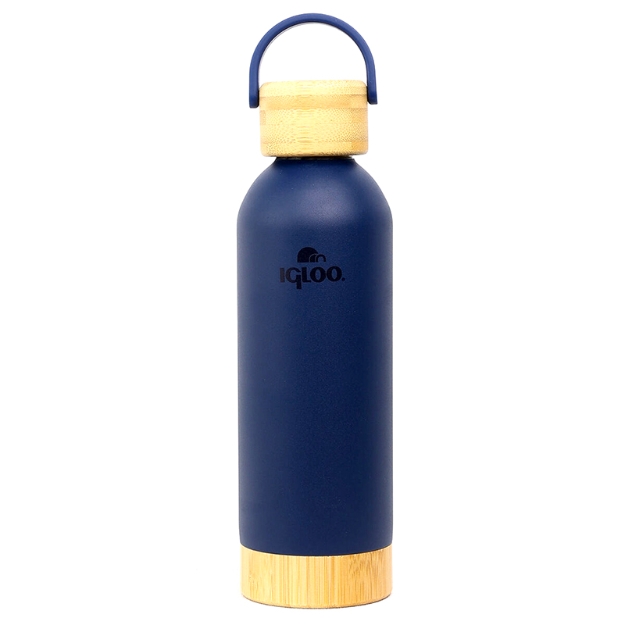Picture of Igloo Hydrate Pro 500ml Bambu Taban ve Kapaklı Çelik Termos Lacivert