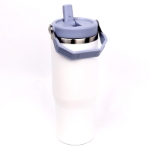 Picture of Igloo Powder 900ml Sızdırmaz Pipetli Ergonomik Kulplu Çelik Termos Mavi-Beyaz