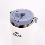 Picture of Igloo Powder 900ml Sızdırmaz Pipetli Ergonomik Kulplu Çelik Termos Mavi-Beyaz