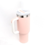 Picture of Igloo Stadler 1.2 Litre Pipetli/Pipetsiz Termo Mug Paslanmaz Çelik Sızdırmaz Kapaklı Termos Somon-Beyaz