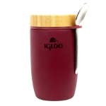Picture of Igloo Bamboo Kapaklı Kaşıklı 500 ml Çelik Yemek Termosu Bordo