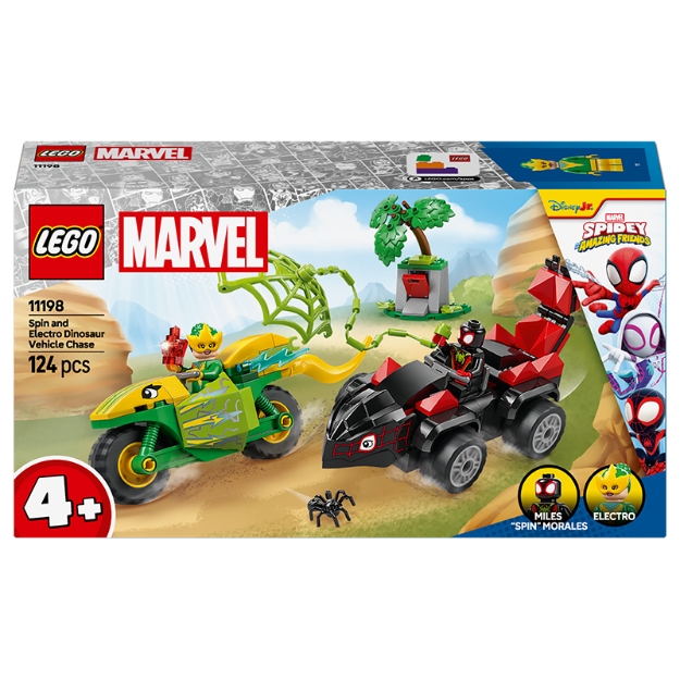 Picture of Lego 11198 Marvel Spidey İnanılmaz Arkadaşları Spin ve Electro Dinozor Aracı Takibi