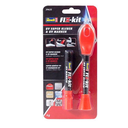Revell 39625 FIX-kit UV Süper Yapıştırıcı detaylarını göster Revell 39625 FIX-kit UV Süper Yapıştırıcı resmi