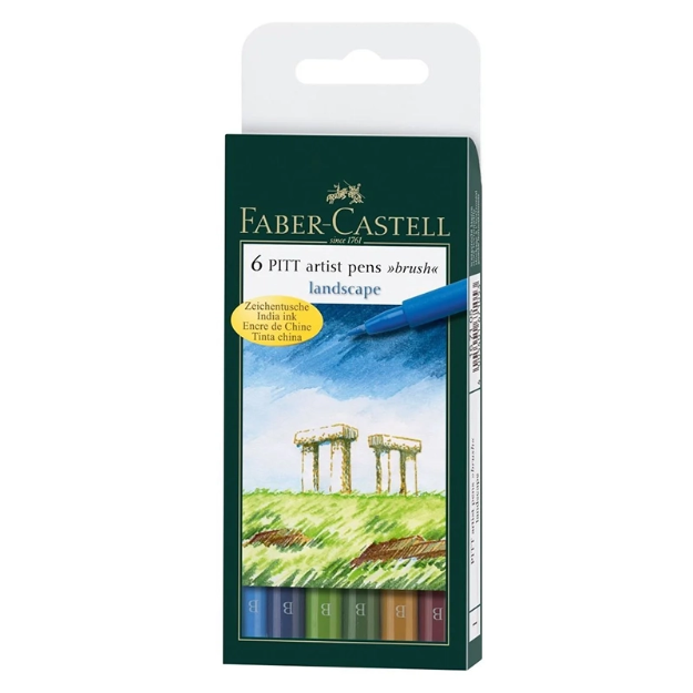 Picture of Faber Castell Pitt 6 Renk Manzara Çizim Seti