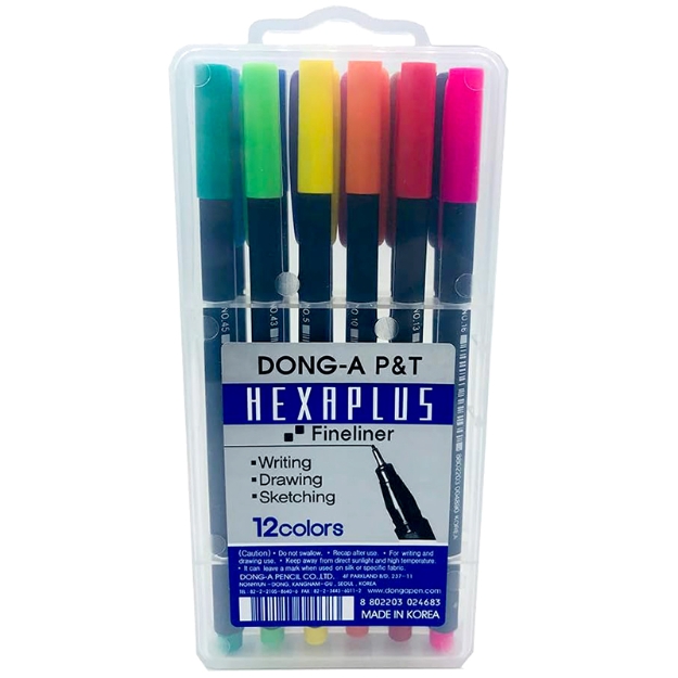 Picture of Dong-A Hexaplus Fineliner 12li Çizim Kalemi
