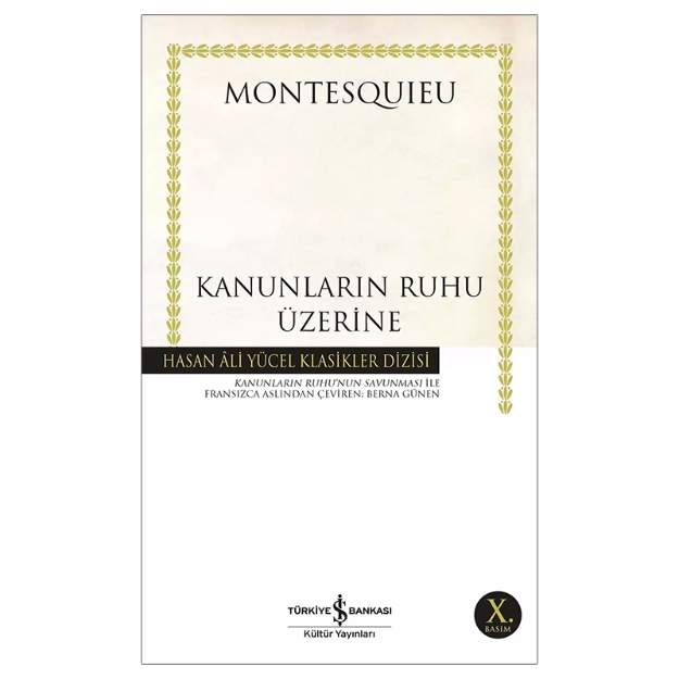 Picture of Kanunların Ruhu Üzerine - Hasan Âli Yücel Klasikleri