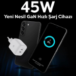 Picture of Spigen 45W USB-C PE2105EU 2 Girişli Samsung ve Iphone Uyumlu Akım Korumalı Hızlı Şarj Güç Adaptörü Beyaz